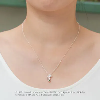 [Pokémon]Leafeon & Pokéball necklace silver