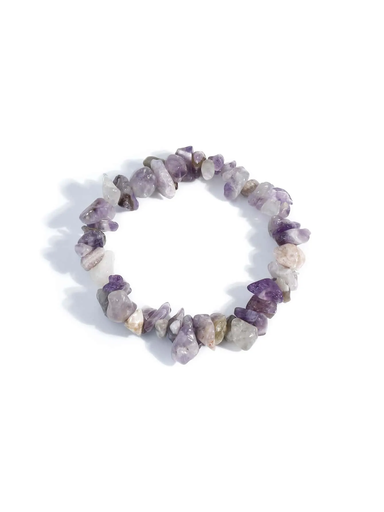 Purple Stone Beaded Bracelet Women Bracelet Stackable Bracelet Crafted Jewelry