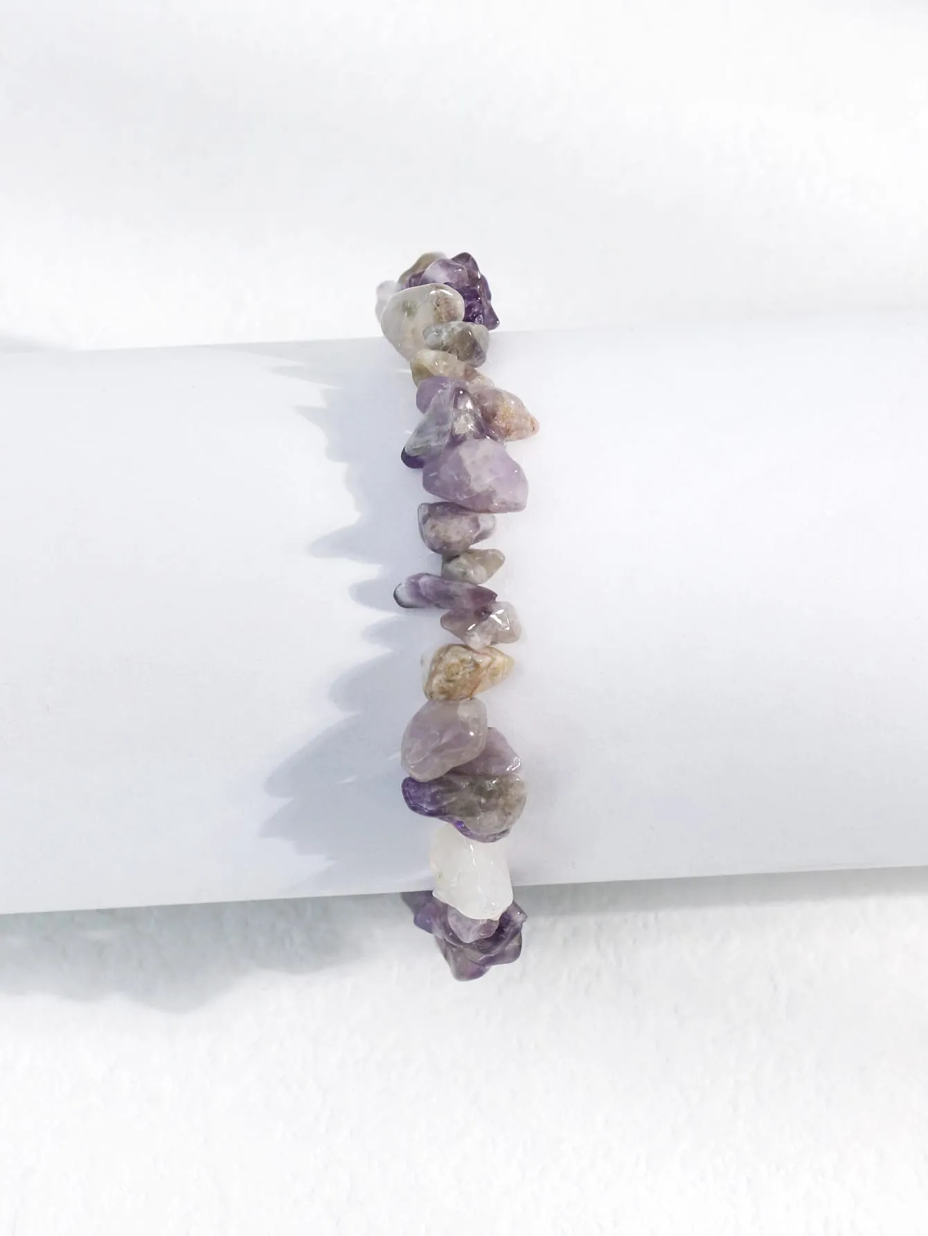 Purple Stone Beaded Bracelet Women Bracelet Stackable Bracelet Crafted Jewelry