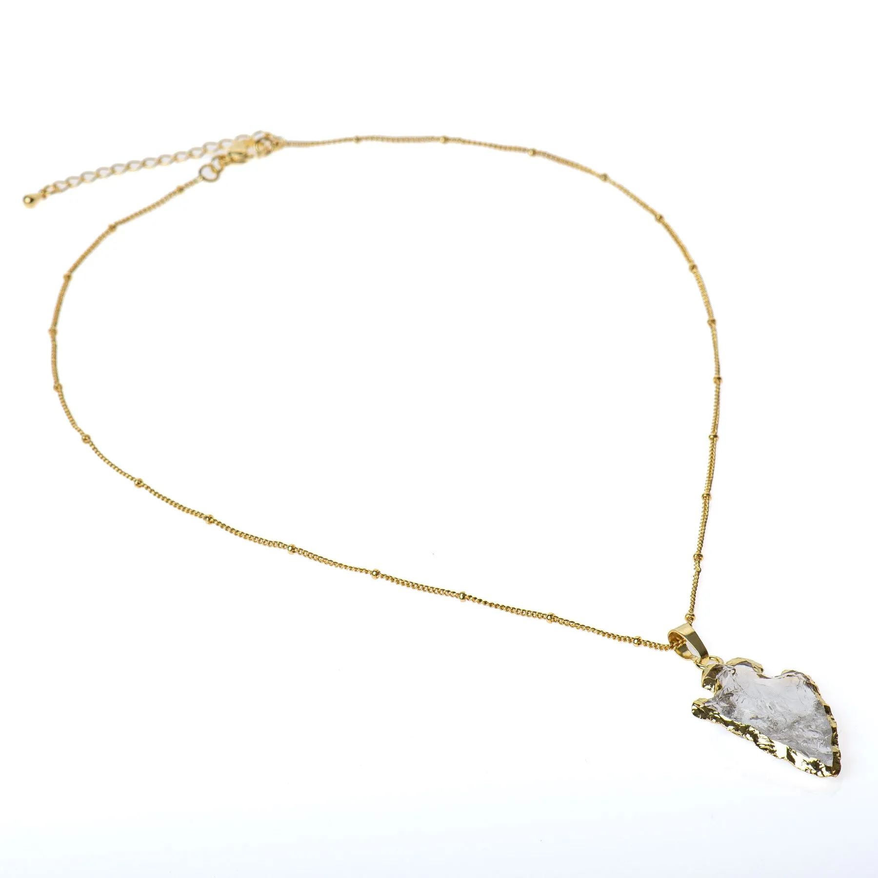 Quartz Arrowhead Necklace