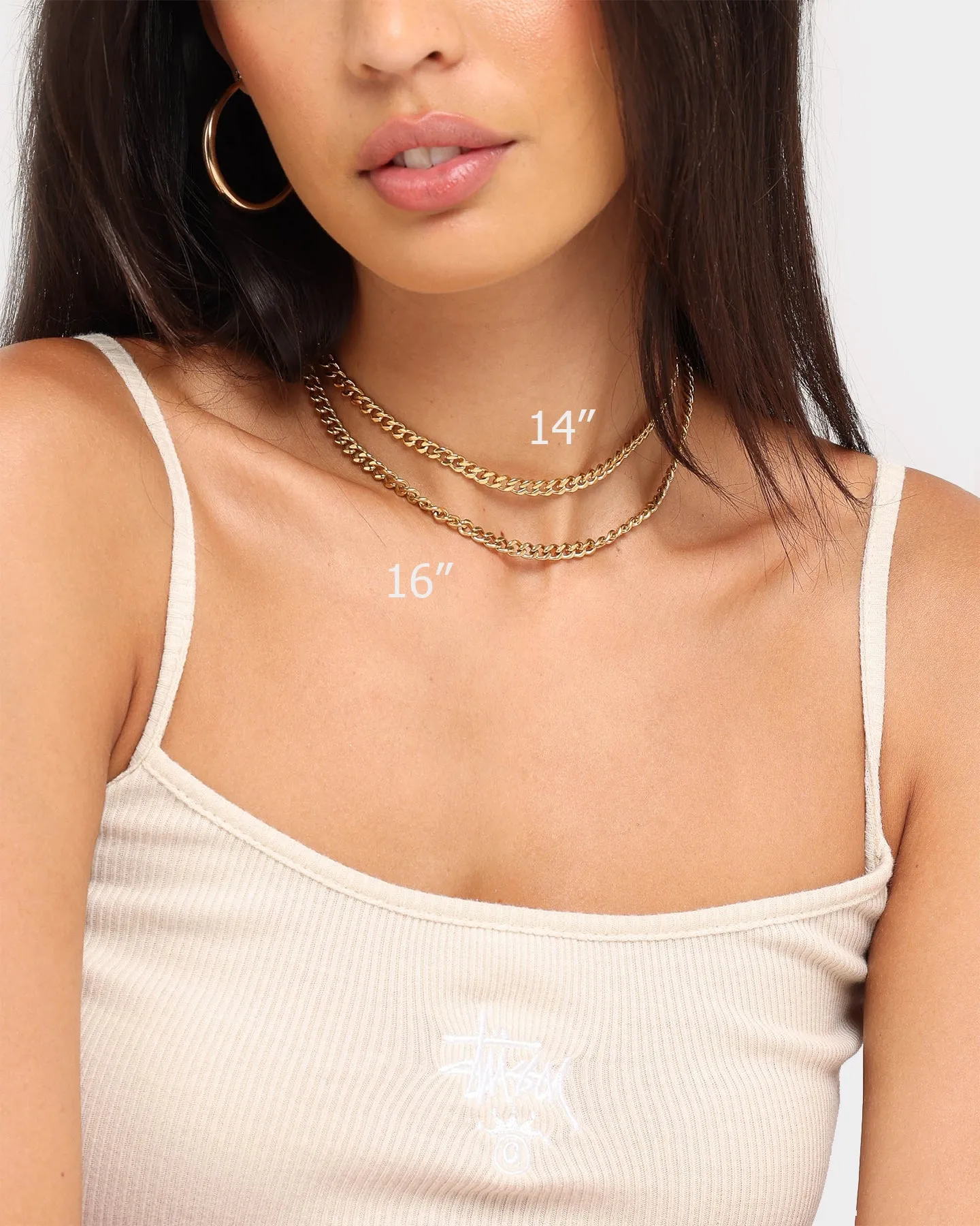 Raising Hell Women's 14" 5mm Cuban Choker Gold