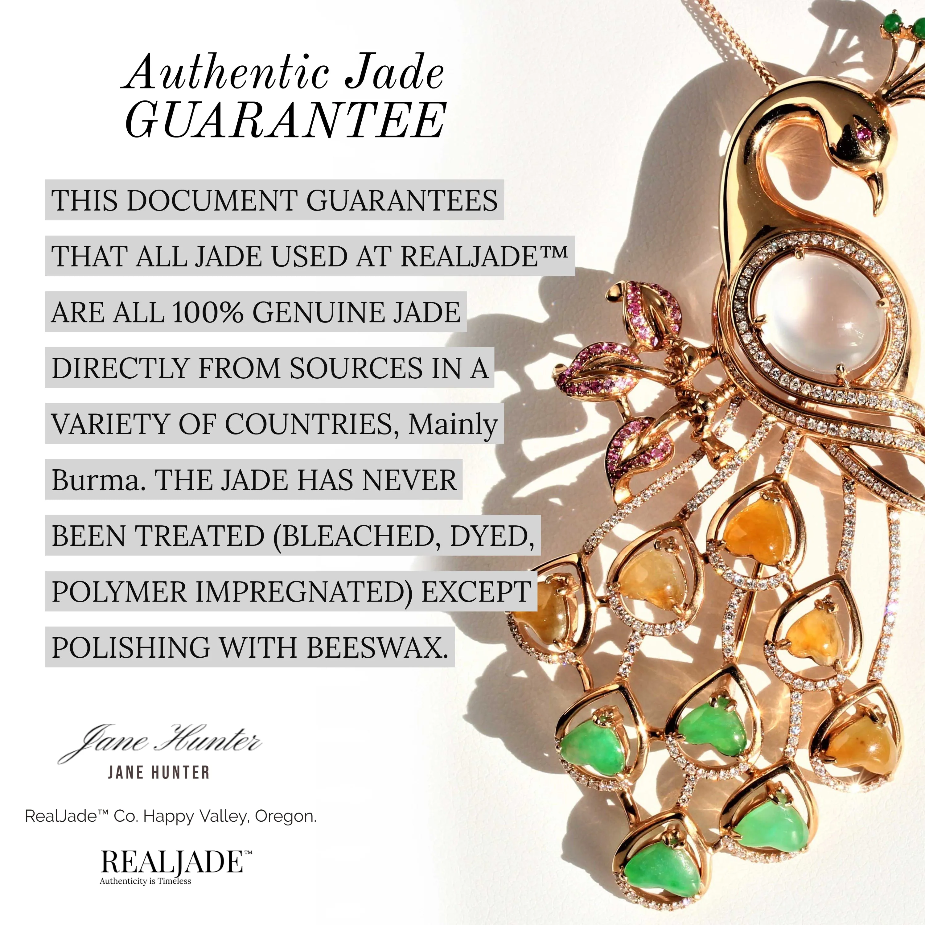 RealJade® "Penguin" Multi-Colored Genuine High-quality Jade Jadeite Bracelet Bangle with 24k Yellow Gold Penguin Charm Colorful #409