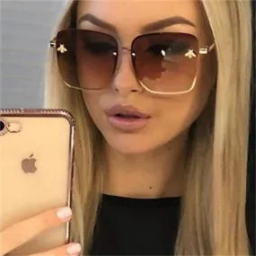 Rimless Square Sunglasses