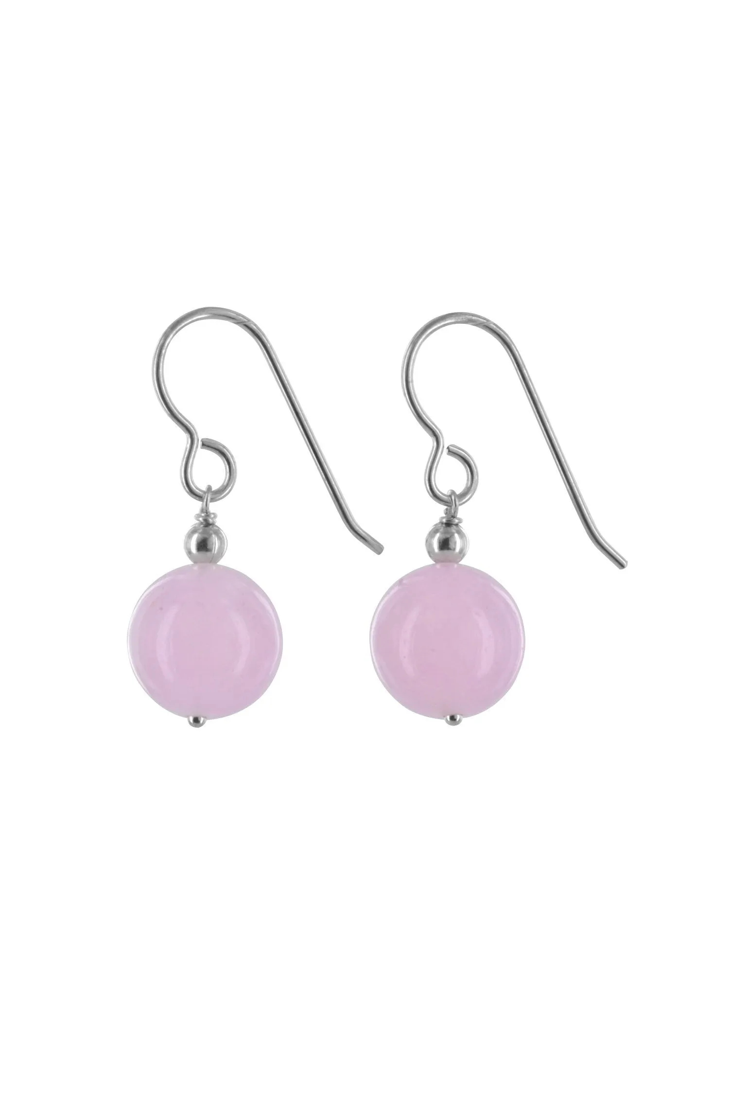 Rose Jade Drop Earrings