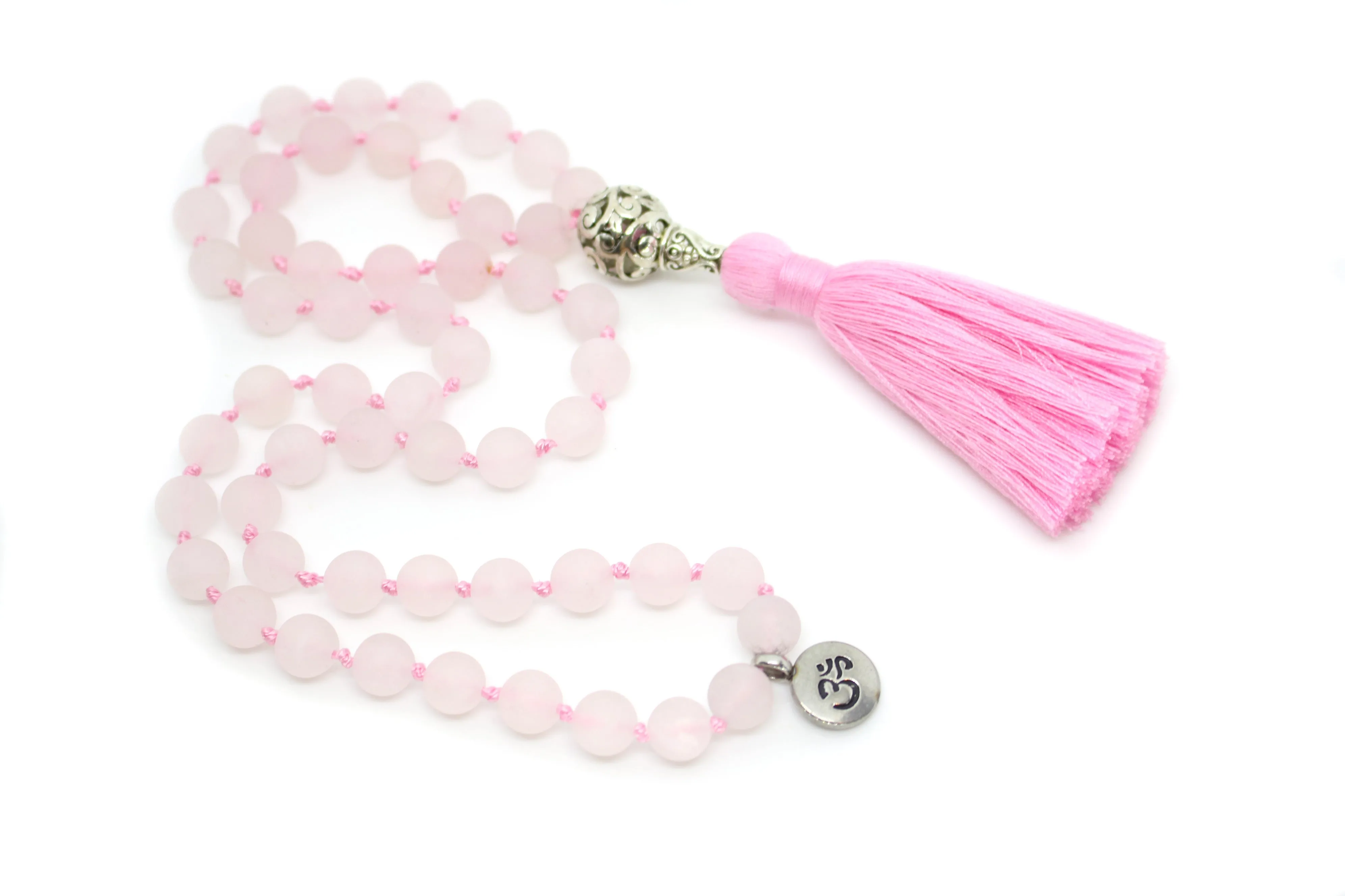 Rose Quartz Pocket Mala - 54 Beads Mini Mala