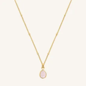 Rose Quartz Trove Charm Necklace