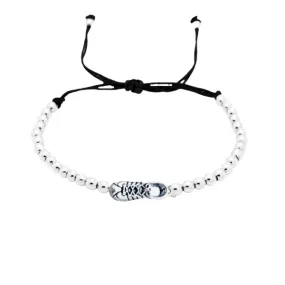 Runner Beaded Adjustable Charm Bracelet