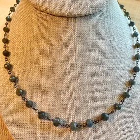 Sapphire and Silver Necklace by Ruth