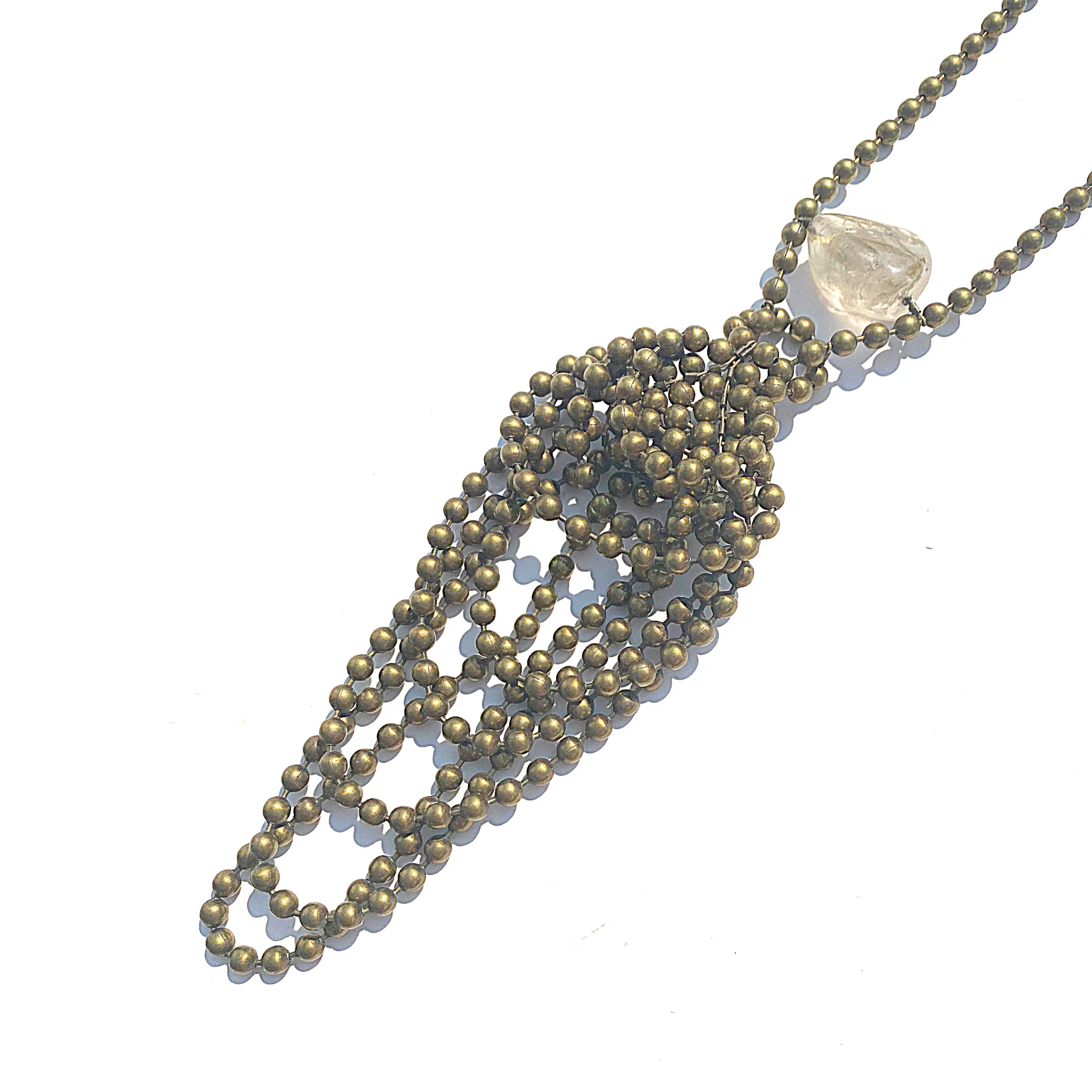 Sea Change Woven Swirl Pendant Necklace