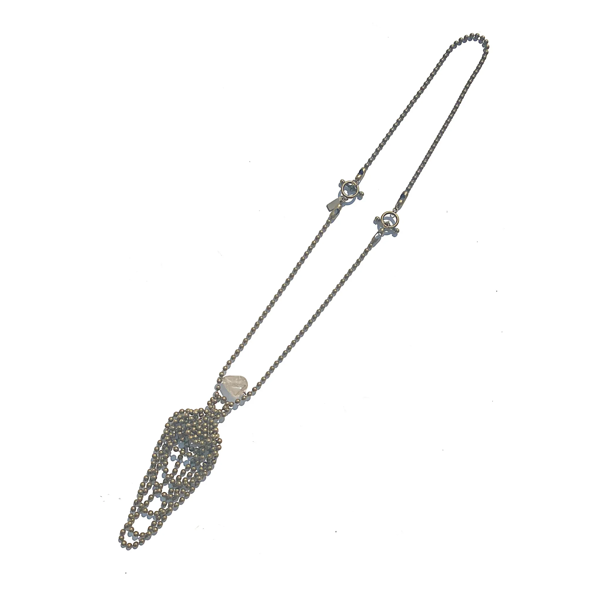 Sea Change Woven Swirl Pendant Necklace