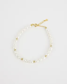 Seed Beaded Pearl Bracelet
