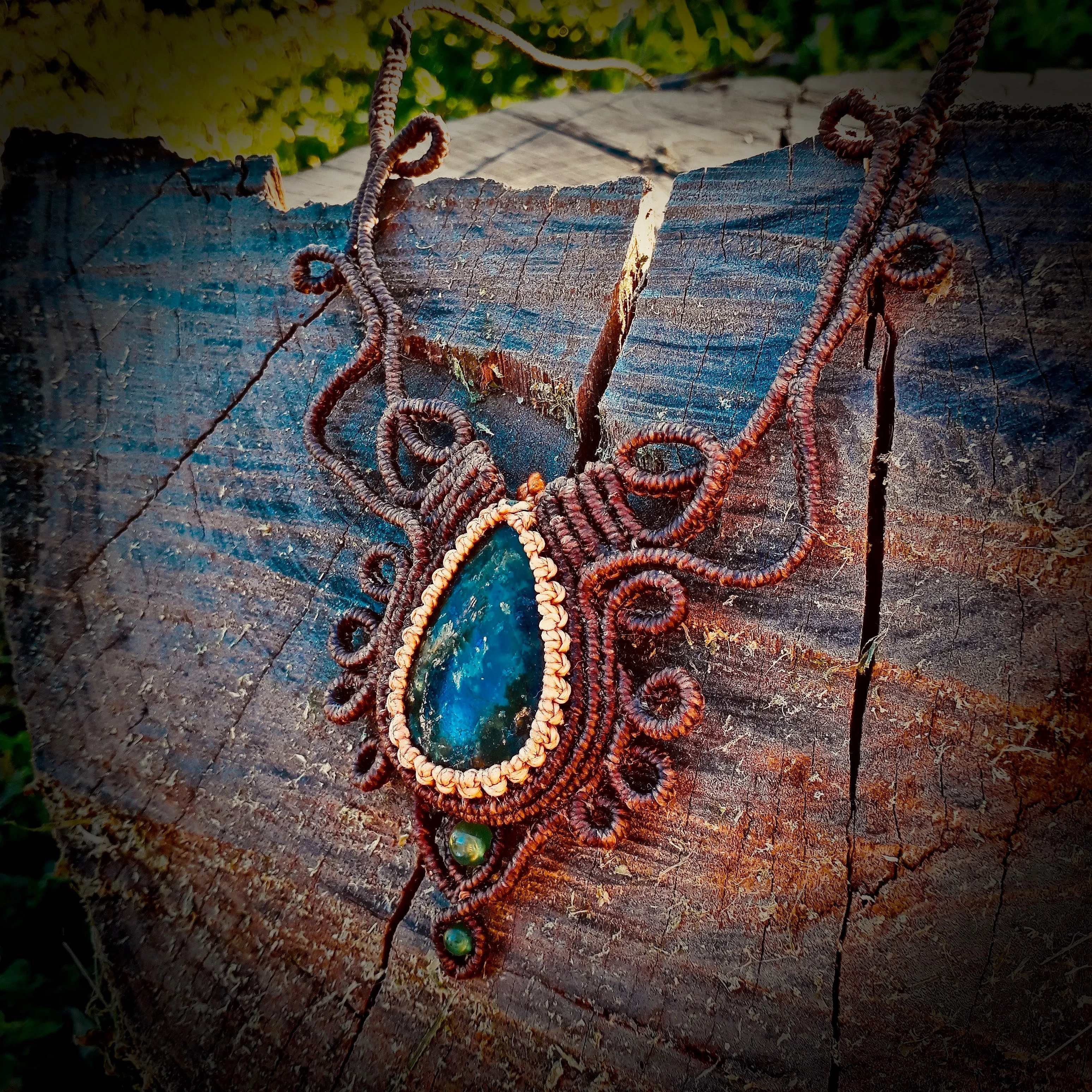 Serpentine necklace (unique design)