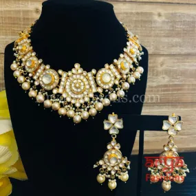 Shamira Polki Kundan Choker Necklace/ Kundan Rajwadi Necklace