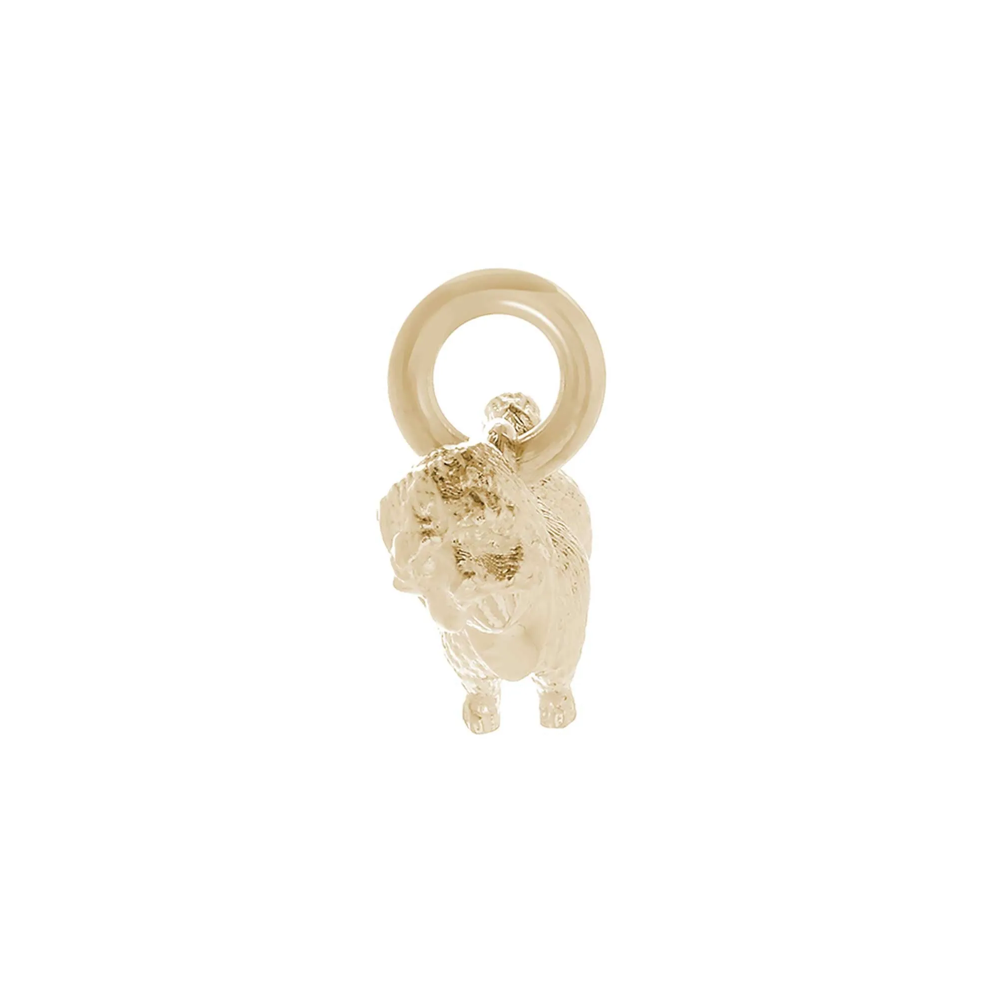 Shih Tzu Solid Gold Dog Charm