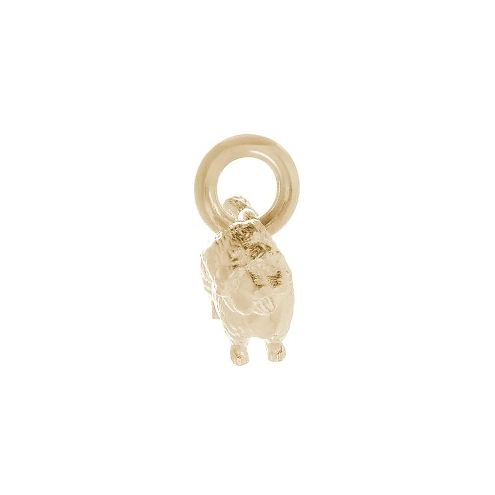 Shih Tzu Solid Gold Dog Charm