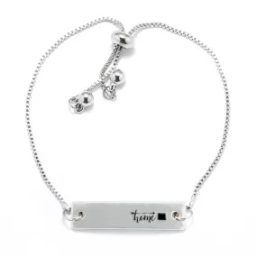 Silver Home is Colorado Adjustable Bar Bracelet