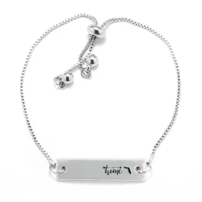 Silver Home is Florida Adjustable Bar Bracelet