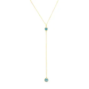 Sky Blue Quartz Lariat