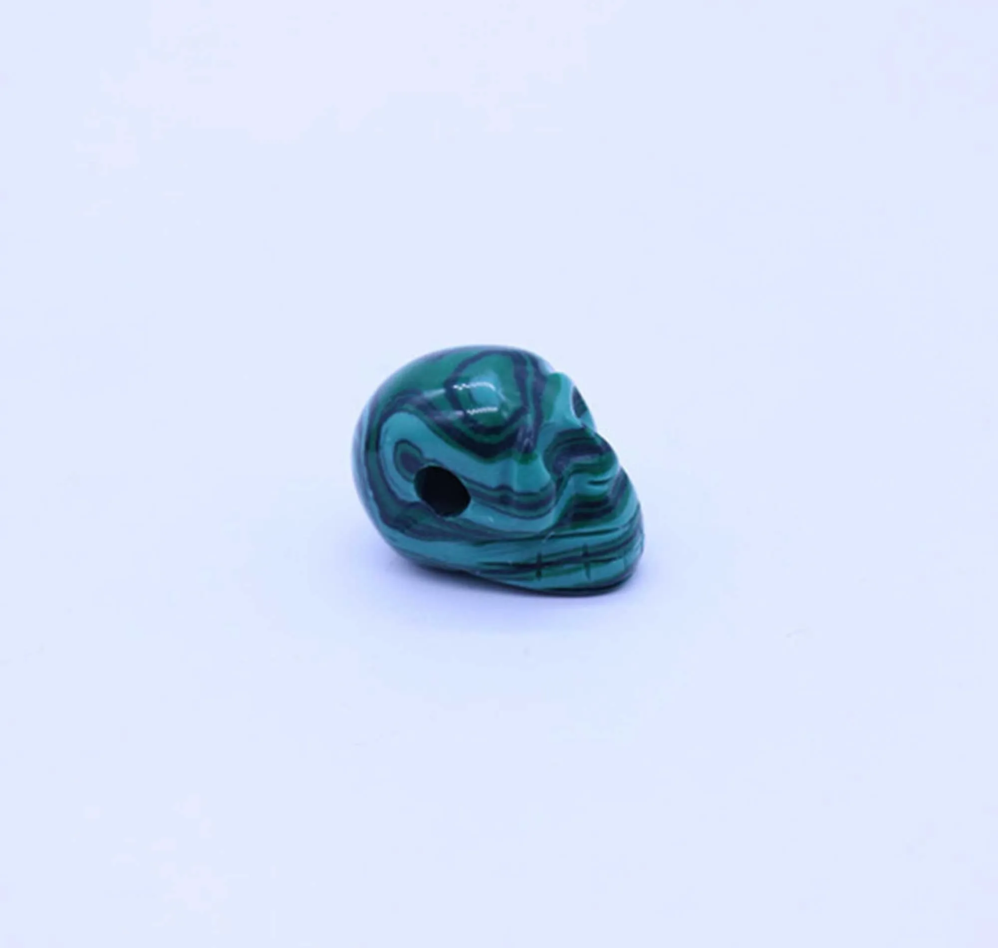 Small Crystal Carved Skull Beads, Quartz Carving Skull, Stone Bead Jewelry Supplies
