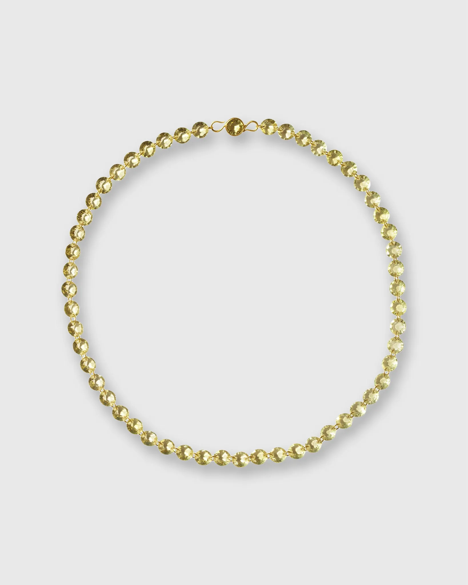 Small Lady Like Necklace in Lemon Quartz