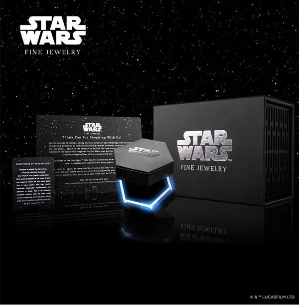 Star Wars™ Fine Jewelry THE WOOKIEE WOMEN'S PENDANT 1/4 CT.TW Black and White Diamonds and Smokey Quartz Silver