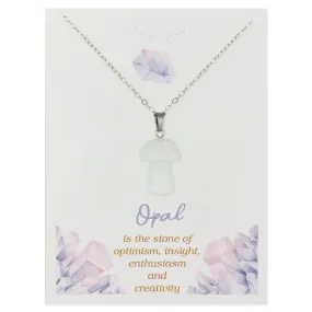 Stone Mushroom Necklace