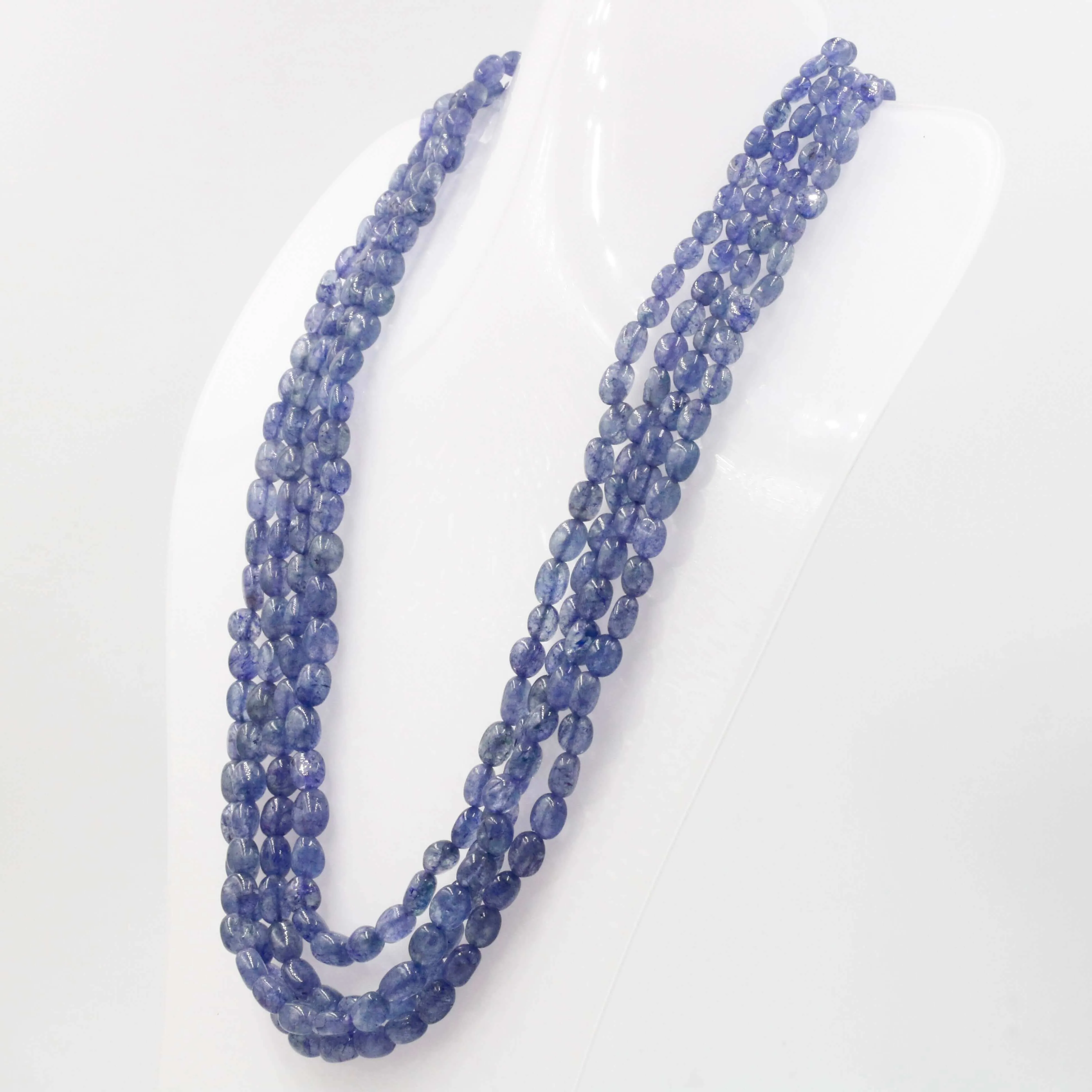Tanzanite Quartz Necklace Long Necklace Layered Necklace Gemstone Necklace Quartz Necklace Beaded Necklace Indian Necklace SKU: 6142941