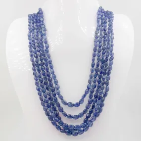 Tanzanite Quartz Necklace Long Necklace Layered Necklace Gemstone Necklace Quartz Necklace Beaded Necklace Indian Necklace SKU: 6142941