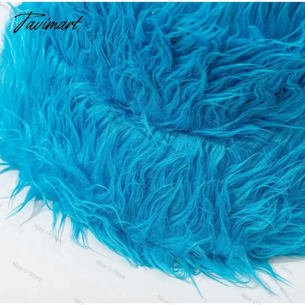 Tavimart Fluffy Fur Fisherman Hat for Women Winter Warm Thick Plush Bucket Hat Lady Luxury Cover Ear Protection Cold Proof Warm Plush Hat