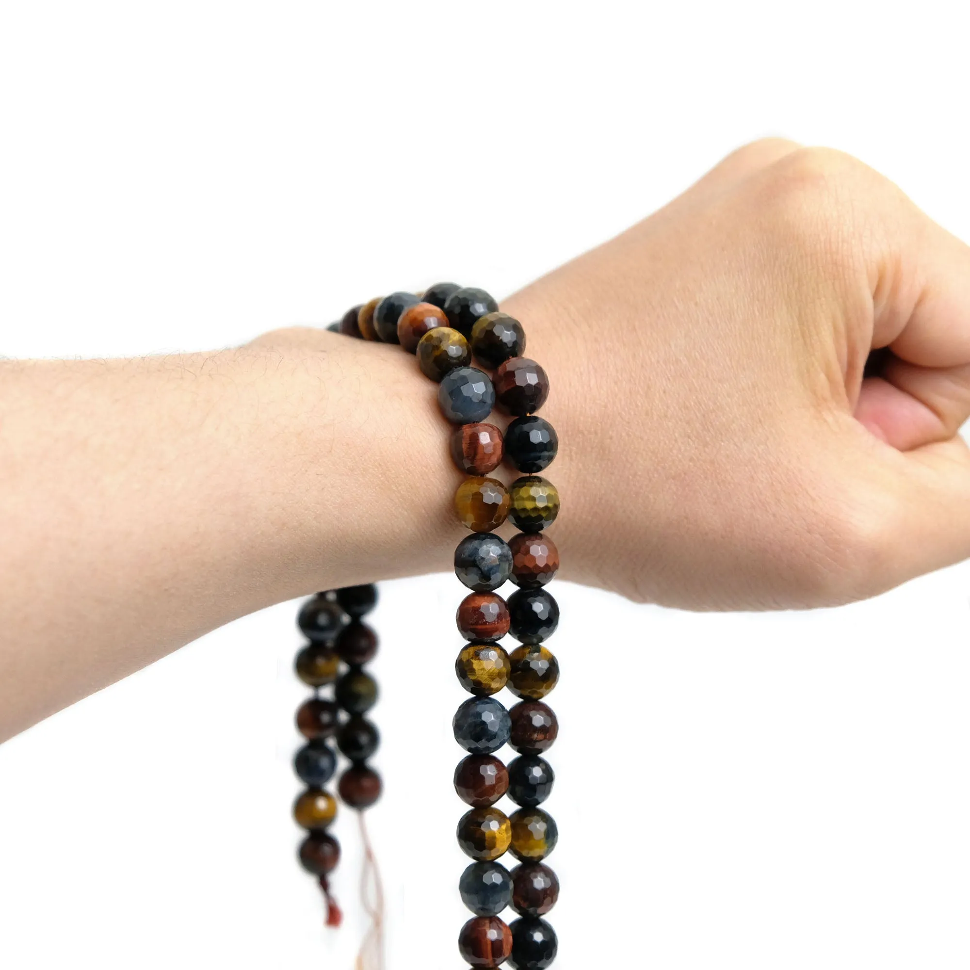Tiger's Eye Multi Color 10mm Faceted Rounds