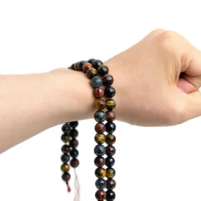 Tiger's Eye Multi Color 10mm Faceted Rounds