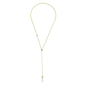 TIMELESS QUARTZ LOOP NECKLACE