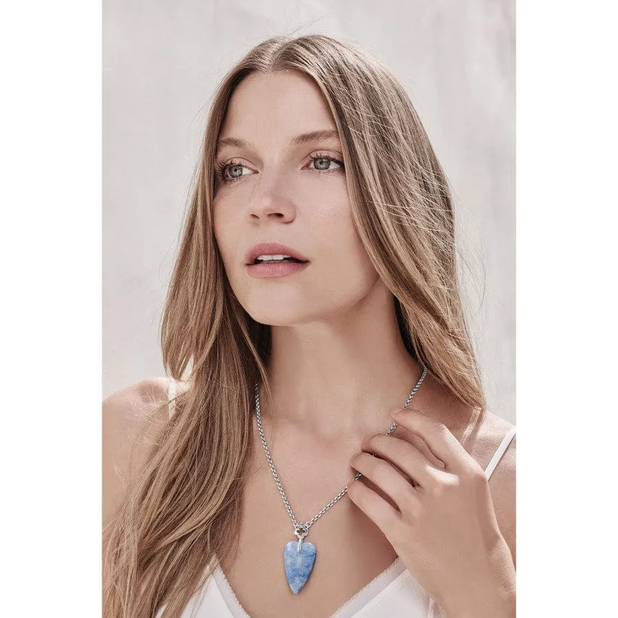 Toledo With Love Blue Quartz Necklace