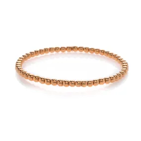 Tresore Beaded Stretch Bracelet in 18K Rose Gold