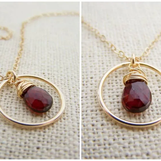 Vampire Diaries Handmade Gold Filled Necklace