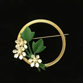 Vintage Circle Brooch