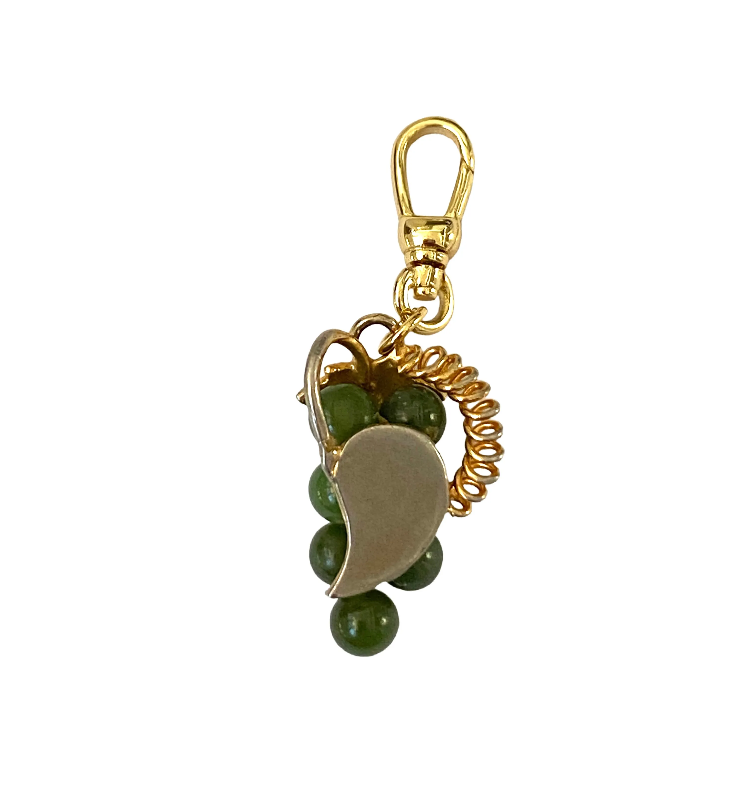 Vintage Jade Cluster of Grapes Charm