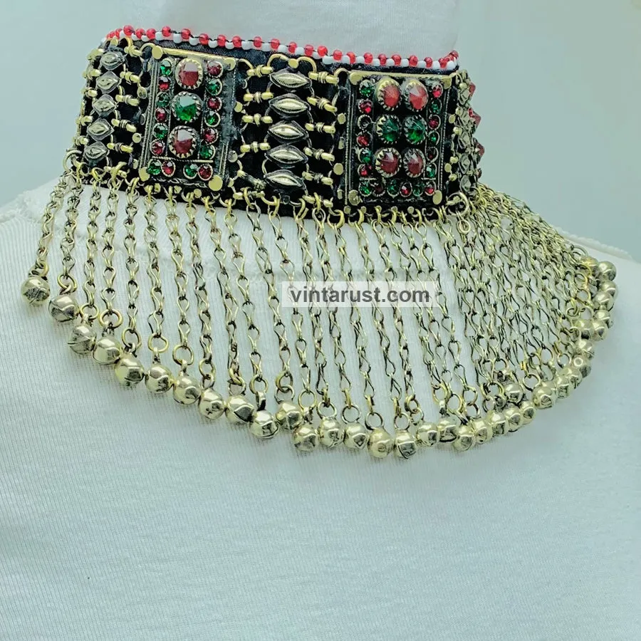 Vintage Long Bells Collar Choker Necklace