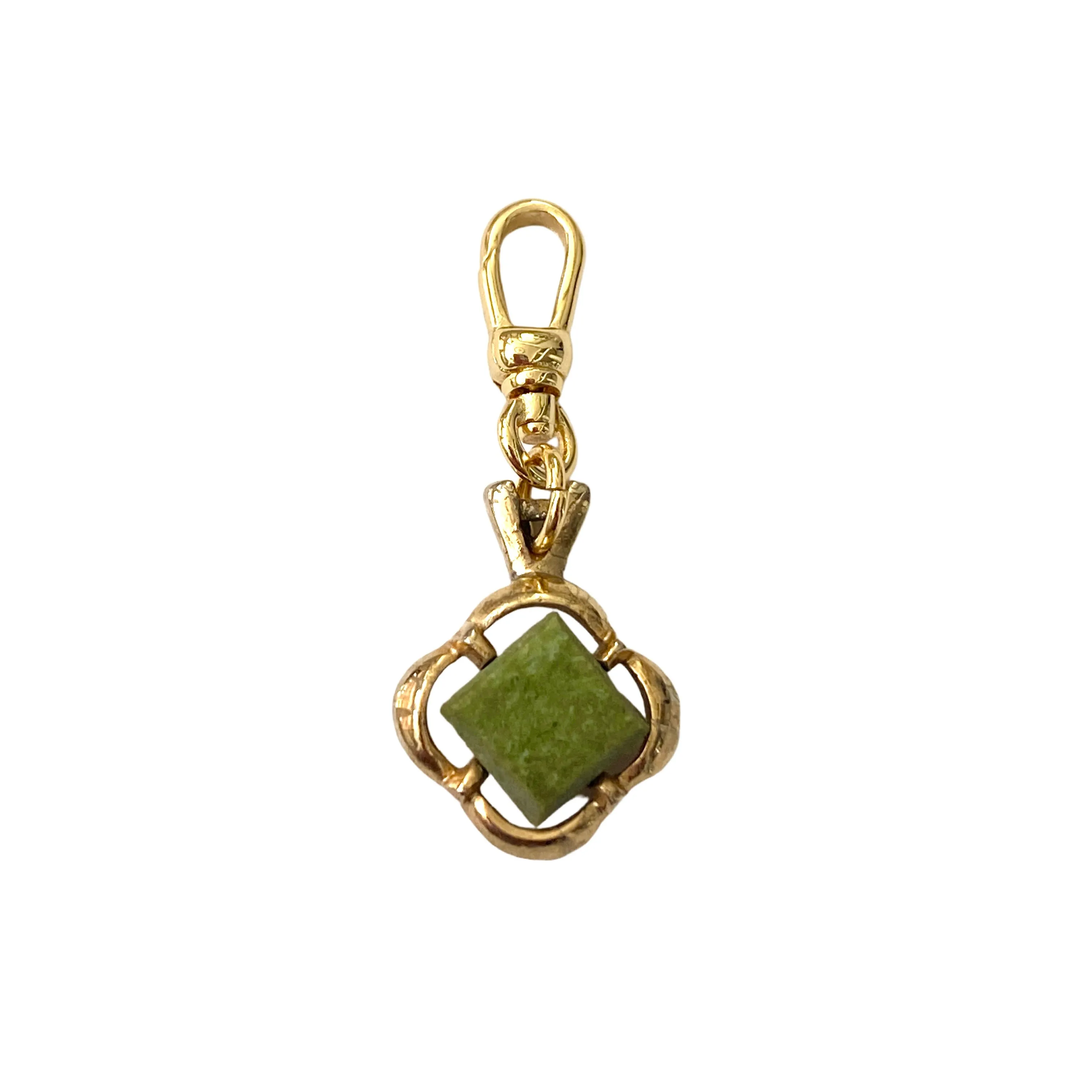 Vintage Small Faux Jade Charm