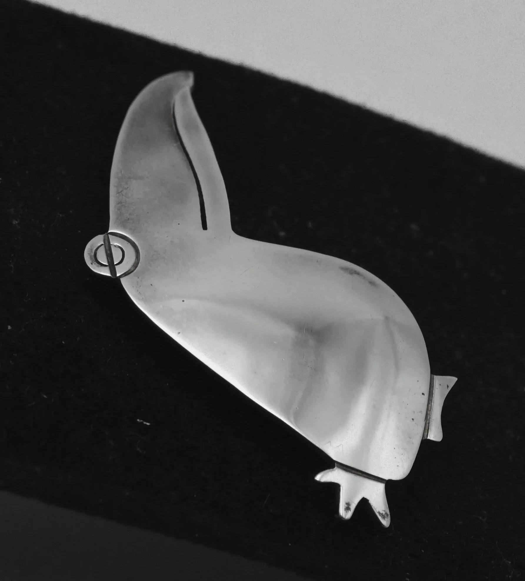 Vintage Sterling Silver Bird Brooch