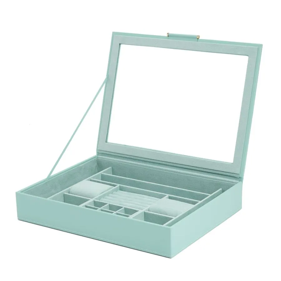 Wolf 1834 Sophia Jewelry Box with Window-Jade