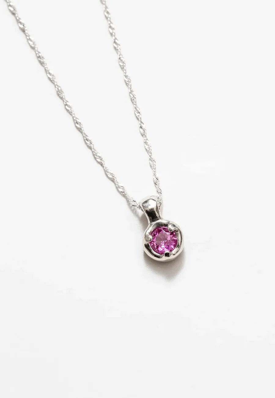 Wolf Circus Nina Necklace Silver Pink