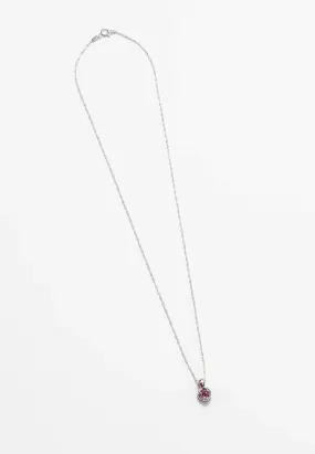 Wolf Circus Nina Necklace Silver Pink