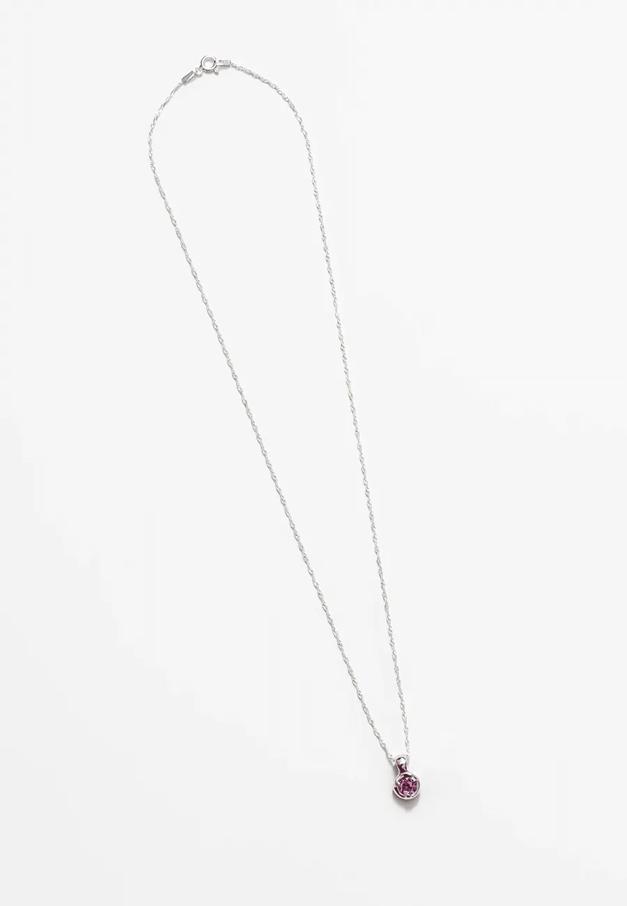 Wolf Circus Nina Necklace Silver Pink